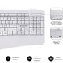Subblim Combo Dual Prowave Teclado y Ratón Ergonómicos Blanco